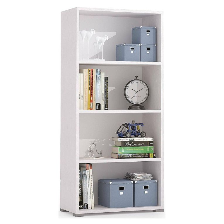 Libreria moderna bianca 60x130h cm - Aky