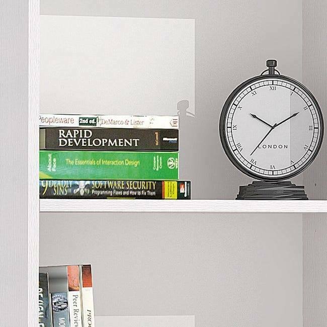 Libreria moderna bianca 60x130h cm - Aky