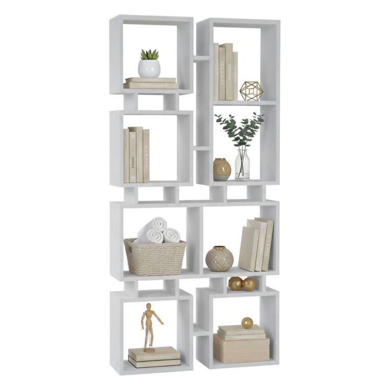 Libreria moderna bianca 79x166h cm - Erin