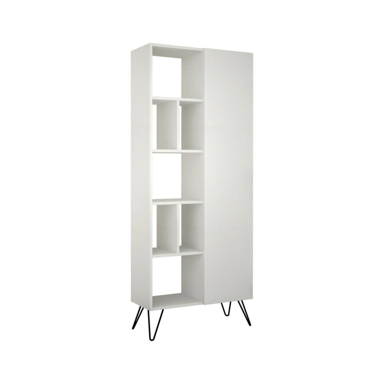 Libreria moderna bianca 79x190h cm - Lince