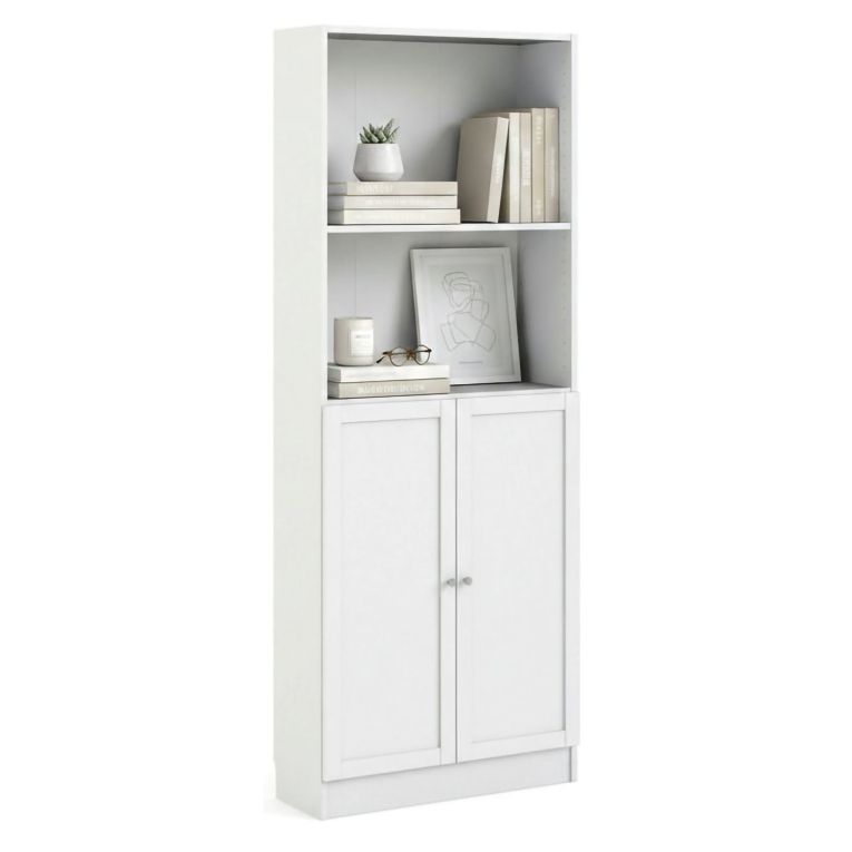 Libreria moderna bianca 79x203h cm - Michel