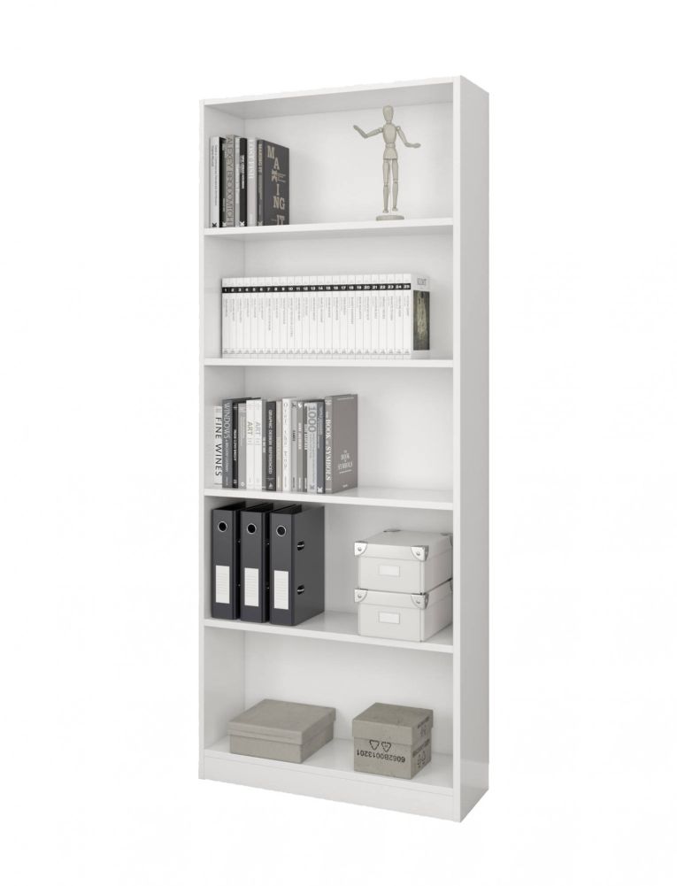 Libreria moderna bianca 80x201h cm - Abla