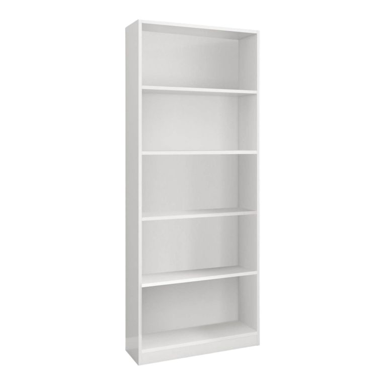 Libreria moderna bianca 80x201h cm - Abla
