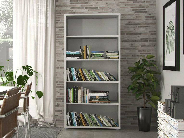 Libreria moderna bianca 89x186h cm - Apice