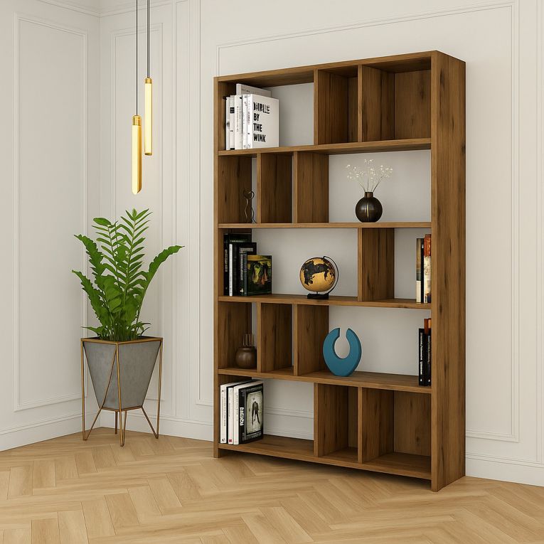 Libreria moderna noce 90x180h cm - Karl