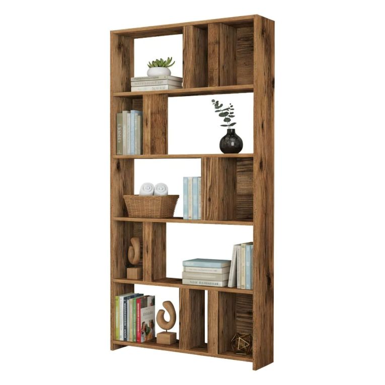 Libreria moderna noce 90x180h cm - Karl