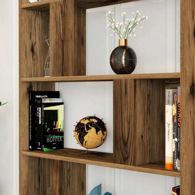 Libreria moderna noce 90x180h cm - Karl