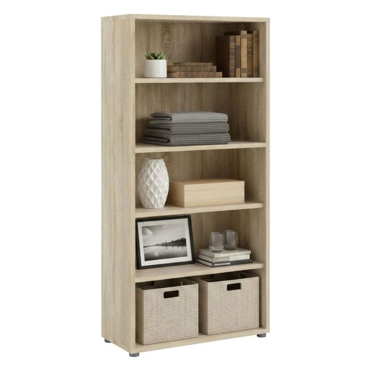 Libreria moderna quercia 89x186h cm - Apice