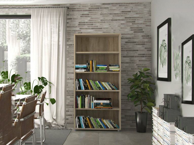 Libreria moderna quercia 89x186h cm - Apice