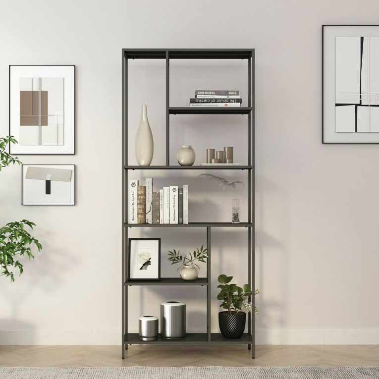 Libreria rialzata da terra ardesia 80x188h cm - Cenadi