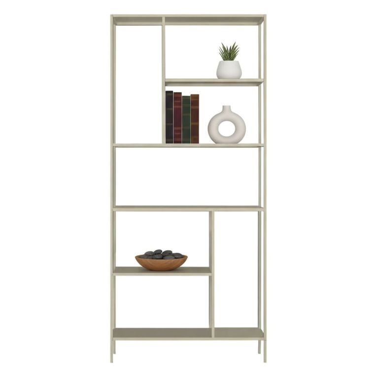 Libreria rialzata da terra panna 80x188h cm - Cenadi
