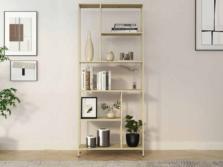 Libreria rialzata da terra panna 80x188h cm - Cenadi