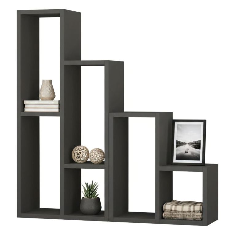 Libreria salvaspazio antracite 42x89h cm - Isang