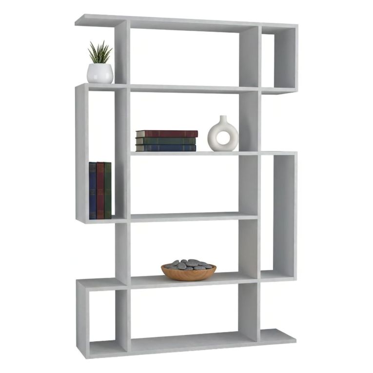 Libreria salvaspazio bianca 110x161h cm - Marcellin