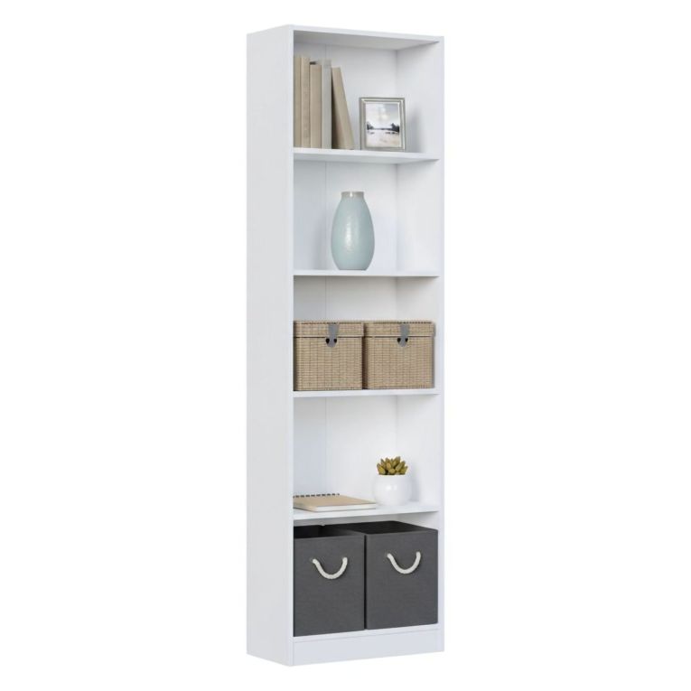 Libreria salvaspazio bianca 52x180h cm - Artico