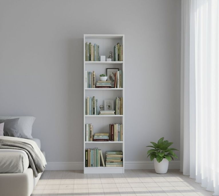 Libreria salvaspazio bianca 52x180h cm - Artico