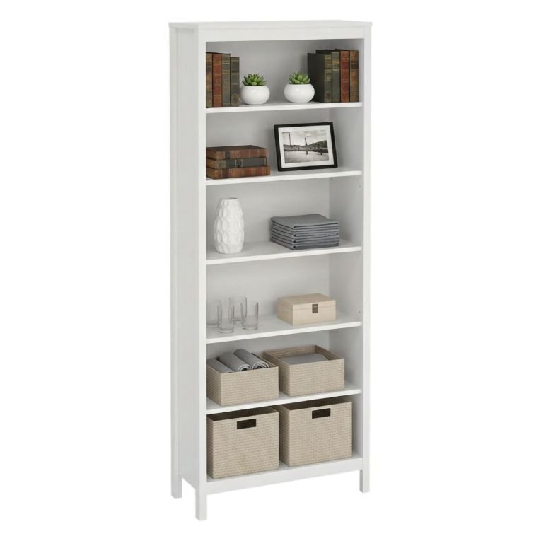 Libreria salvaspazio bianca 78x199h cm - Sinlaku