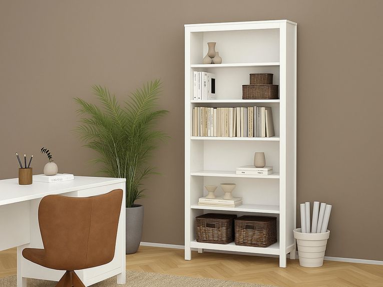 Libreria salvaspazio bianca 78x199h cm - Sinlaku