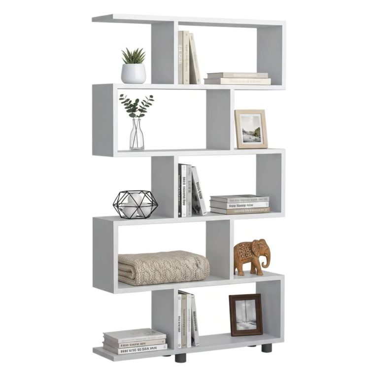 Libreria salvaspazio bianca 90x156h cm - Severa