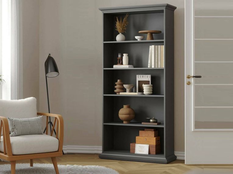 Libreria salvaspazio grigia 96x200h cm - Aragon