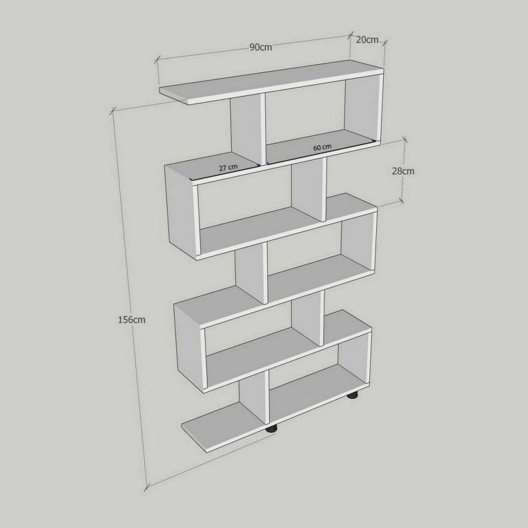 Libreria salvaspazio quercia 90x156h cm - Severa