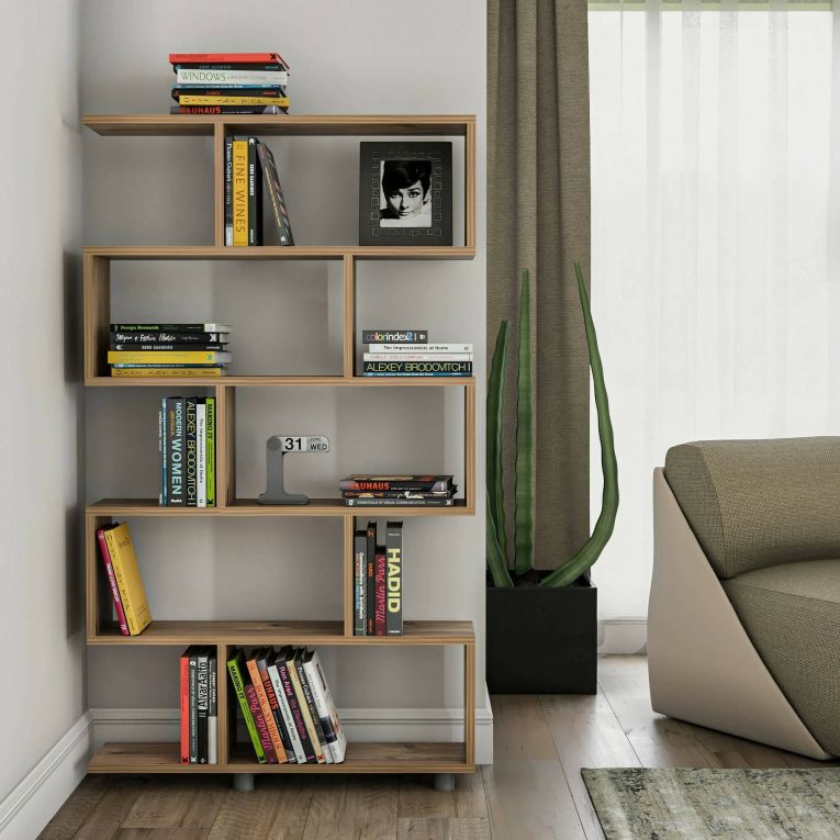 Libreria salvaspazio quercia 90x156h cm - Severa