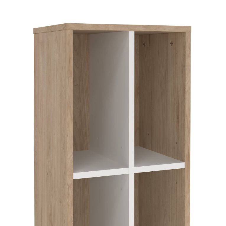 Libreria salvaspazio rovere e bianca 40x204h cm - Erevan