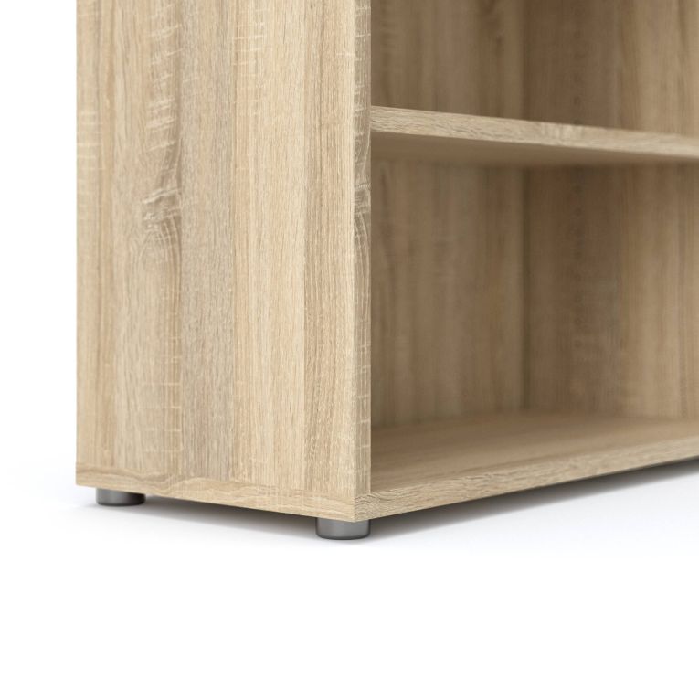 Libreria Suzanna, Scaffale da ufficio, Mobile portalibri, Biblioteca, 89x40 h222 cm, Quercia