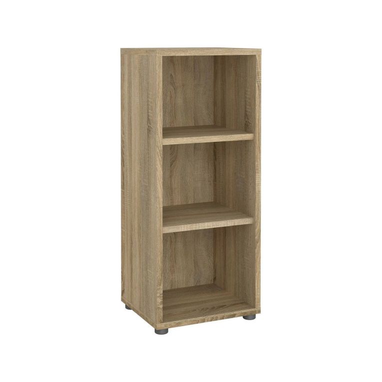 Libreria Theophane, Scaffale da ufficio, Mobile portalibri, Biblioteca, 40x47 h113 cm, Quercia
