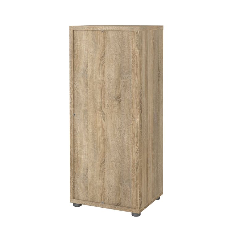 Libreria Theophane, Scaffale da ufficio, Mobile portalibri, Biblioteca, 40x47 h113 cm, Quercia