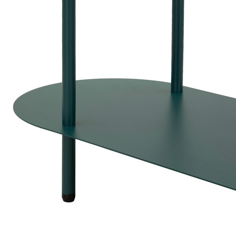 Libreria Verde Ottanio 5 Ripiani Installazione a Terra 11x40x132h cm, Utilizzabile Come Divisorio Locale - Gana