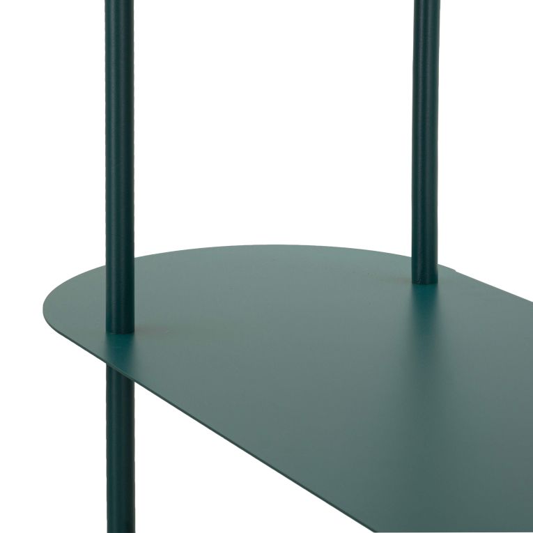 Libreria Verde Ottanio 5 Ripiani Installazione a Terra 11x40x132h cm, Utilizzabile Come Divisorio Locale - Gana