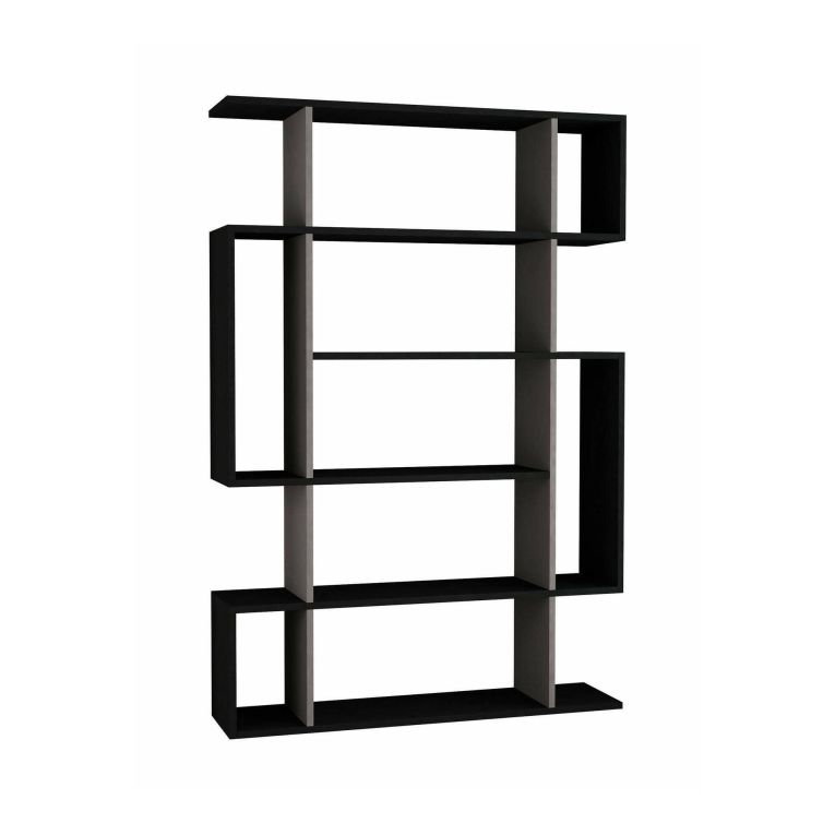 Libreria verticale antracite e beige 110x161h cm - Agamermis