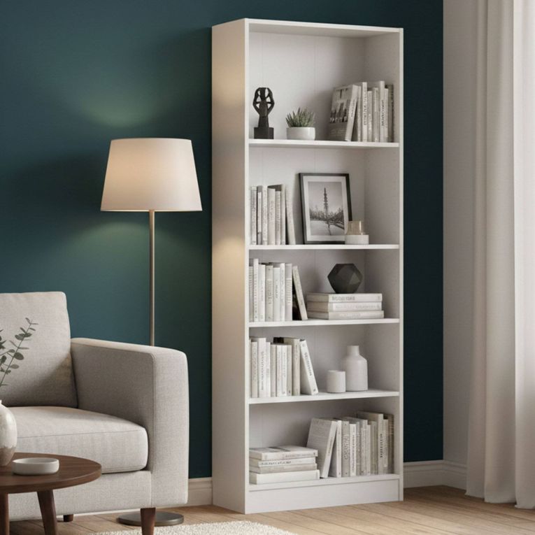 Libreria verticale bianca 79x203h cm - Abelarda