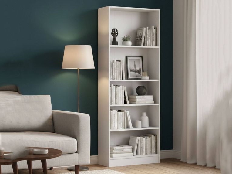 Libreria verticale bianca 79x203h cm - Abelarda