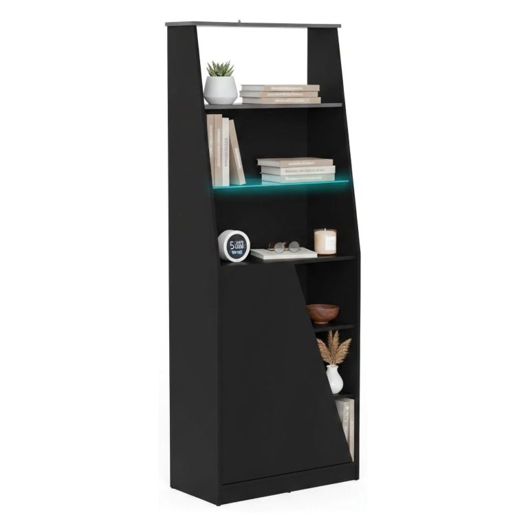 Libreria verticale nera 71x184h cm - Avena