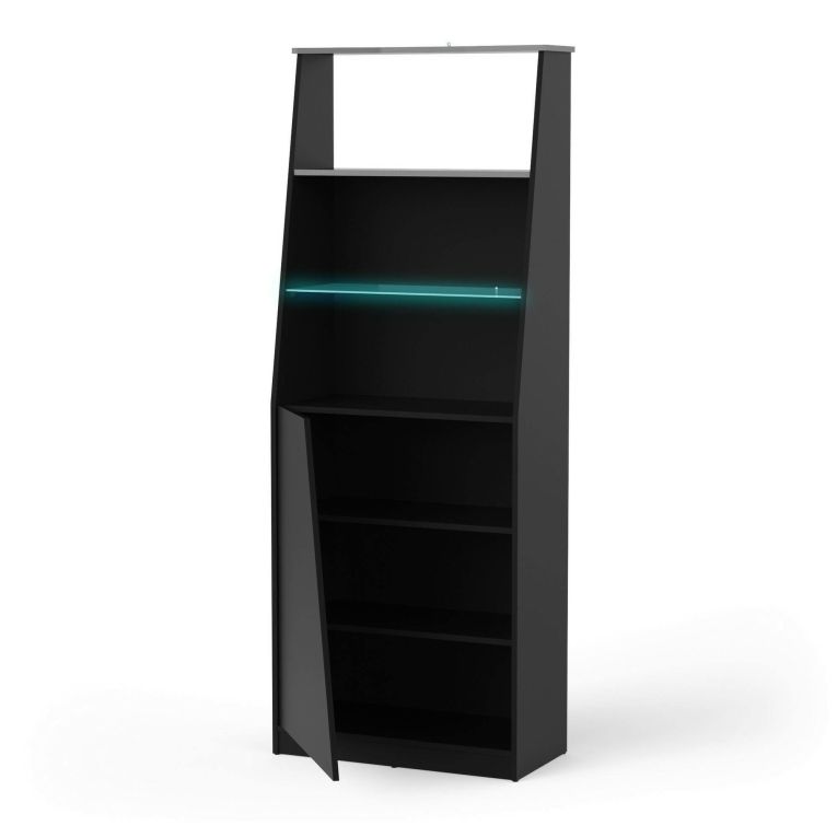 Libreria verticale nera 71x184h cm - Avena