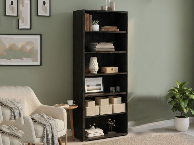Libreria verticale nera 89x221h cm - Armon