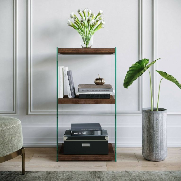 Libreria verticale noce 40x80h cm - Zenobie