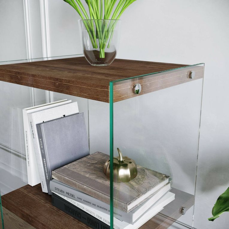 Libreria verticale noce 40x80h cm - Zenobie