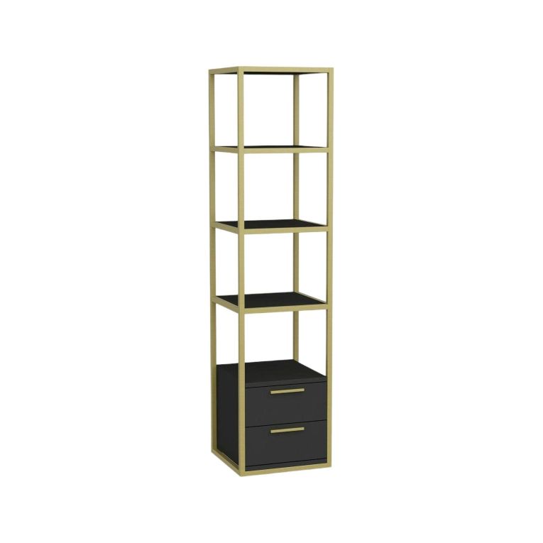 Libreria verticale oro e antracite 39x169h cm - Arsim