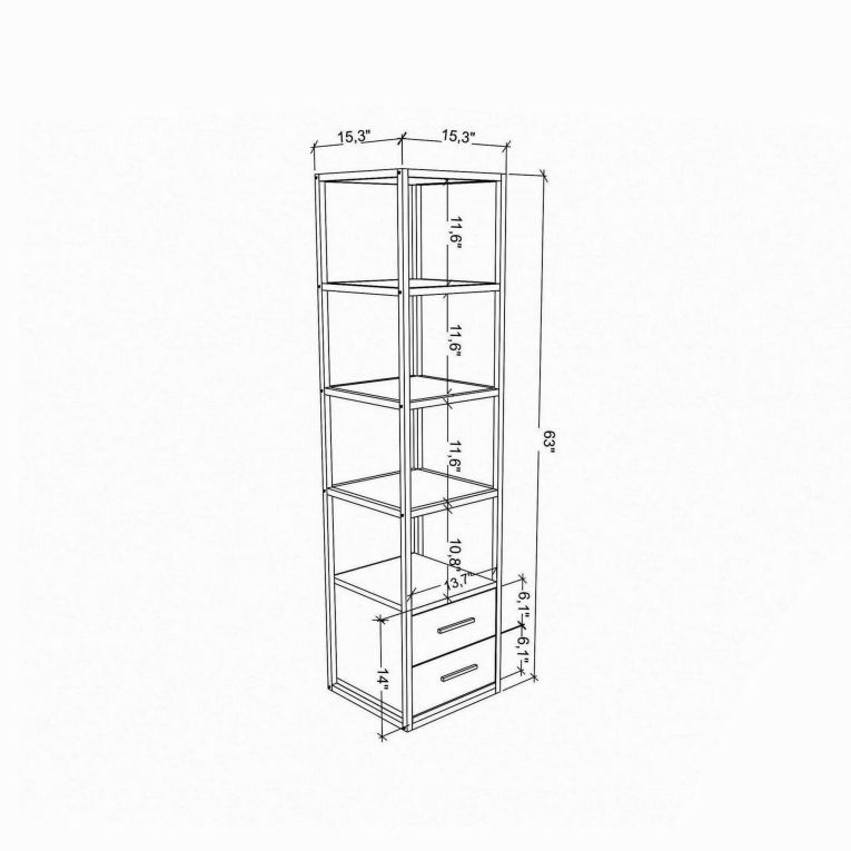 Libreria verticale oro e quercia 39x169h cm - Arsim