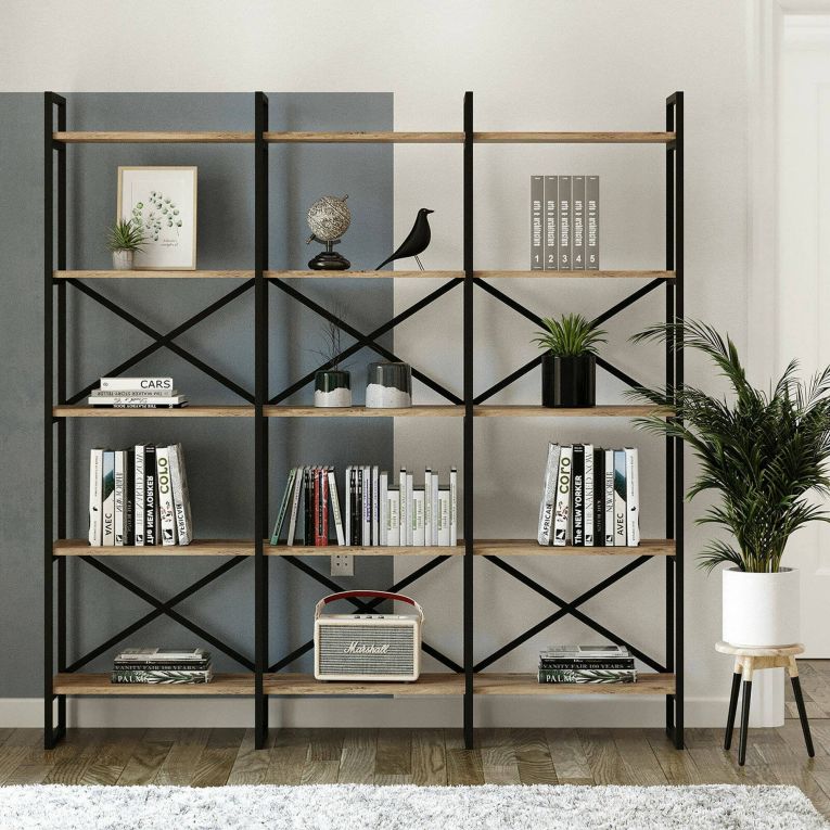 Libreria verticale quercia 170x175h cm - Gauro