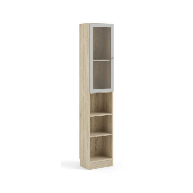 Libreria verticale quercia e bianca 40x203h cm - Greg