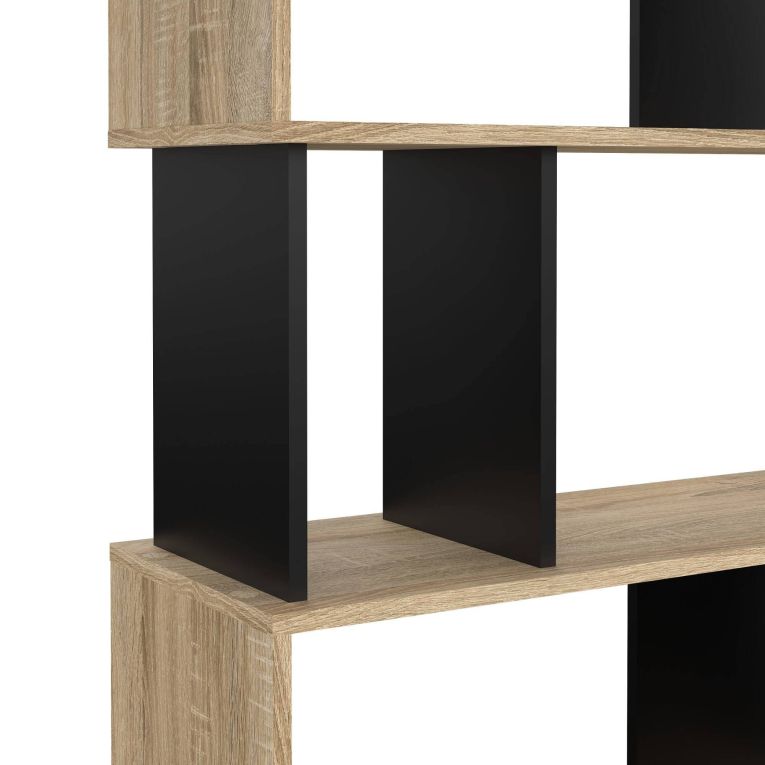 Libreria verticale quercia e nera 80x173h cm - Arg