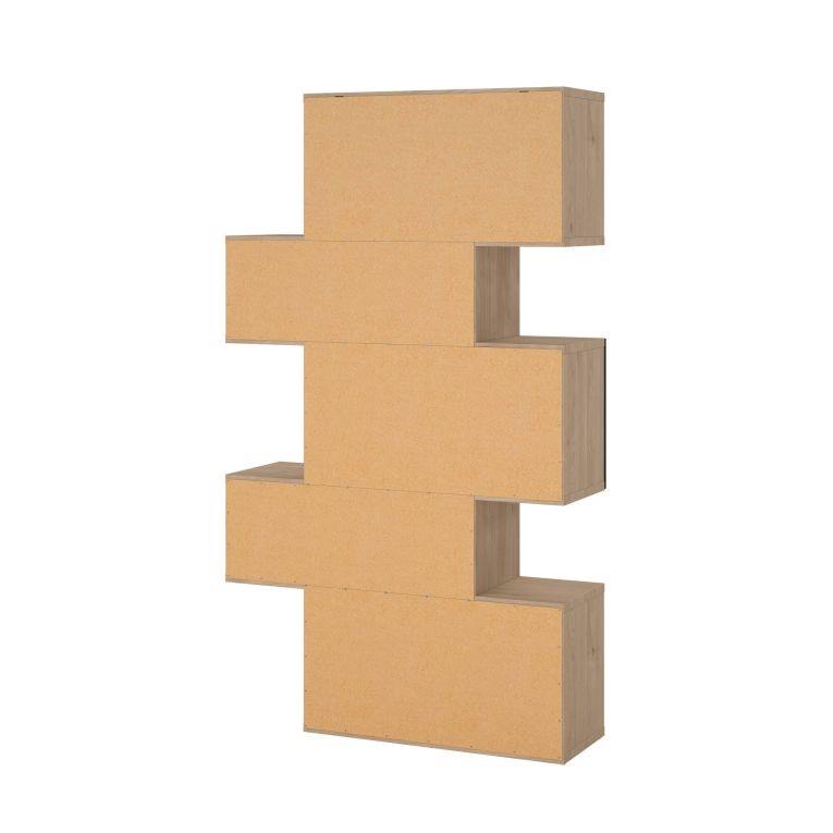 Libreria verticale rovere e nera 95x166h cm - Acetosella