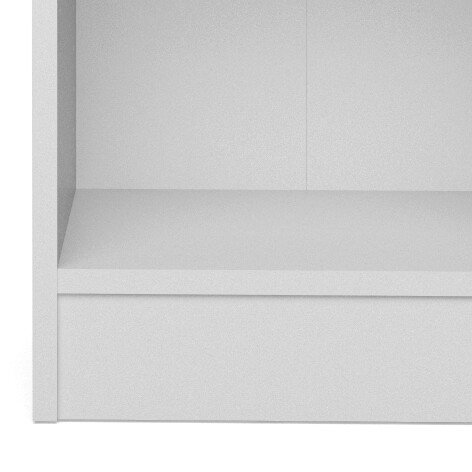 Libreria Violette, Scaffale da ufficio, Mobile portalibri, Biblioteca, 41x27 h107 cm, Bianco
