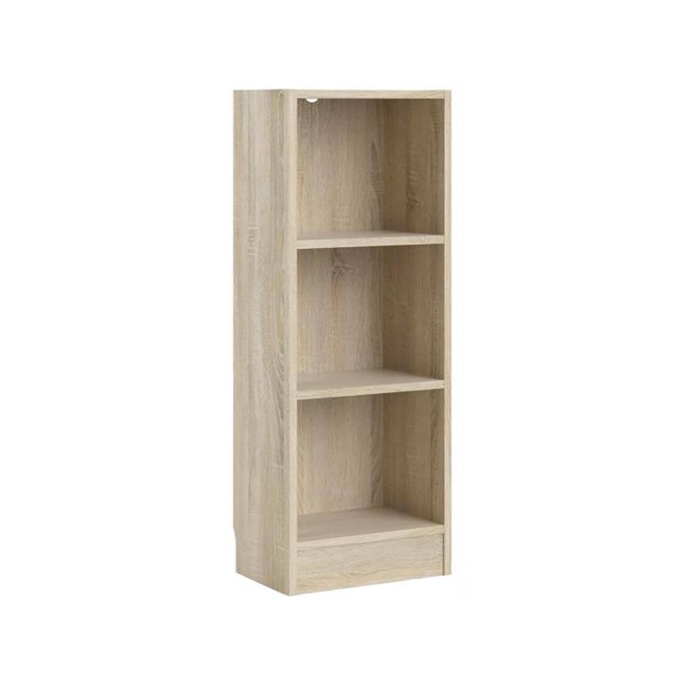 Libreria Violette, Scaffale da ufficio, Mobile portalibri, Biblioteca, 41x27 h107 cm, Quercia