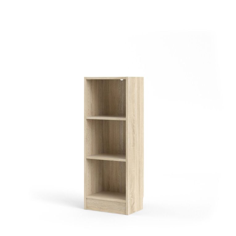 Libreria Violette, Scaffale da ufficio, Mobile portalibri, Biblioteca, 41x27 h107 cm, Quercia