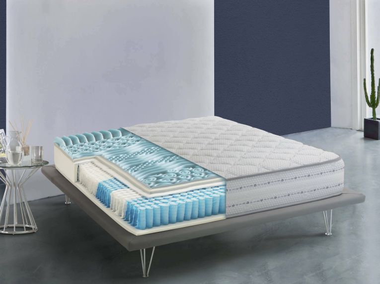 Materasso anti umidità piazza e mezza 120x200 in Memory Foam sfoderabile - Alona